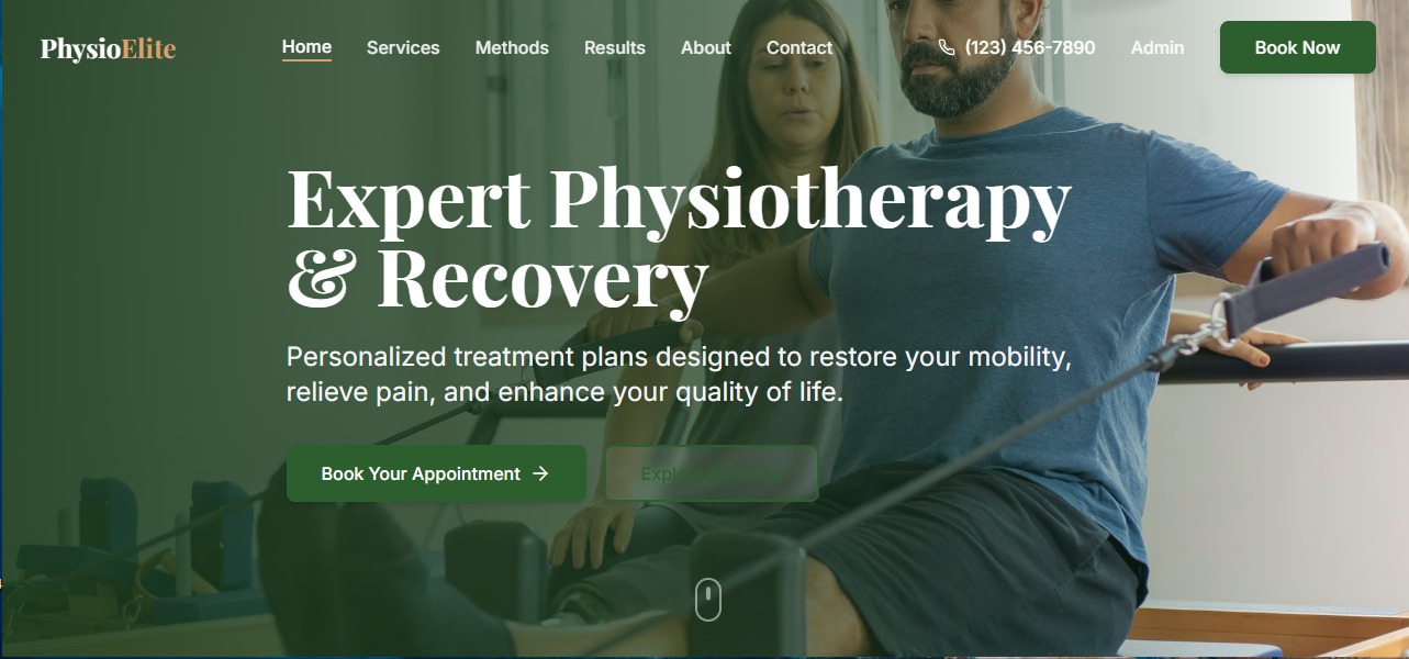 Physiotherapist Website